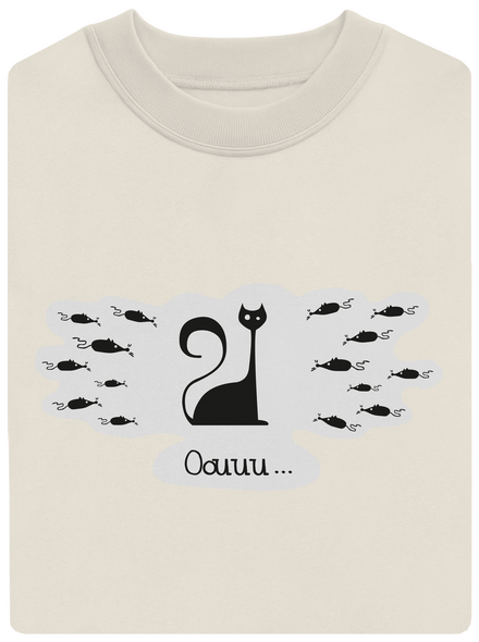 Oouuu unisex mikina bez kapuce Off White