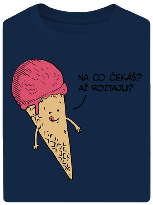 Zmrzlina unisex tričko oversized Midnight Blue