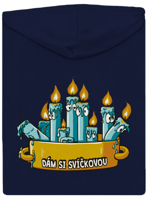 Svíčková pánská mikina na zip Navy