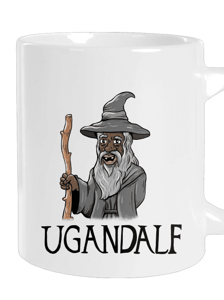 Ugandalf velký hrnek White