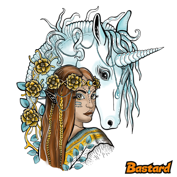 Elfka s jednorožcem