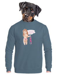 unisex mikina bez kapuce