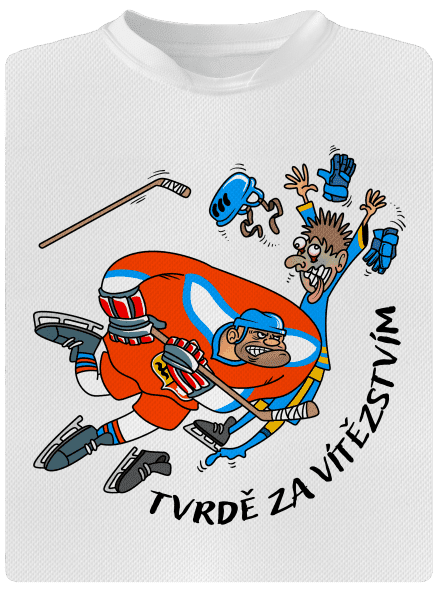 Tvrdě za vítězstvím pánské sportovní tričko White