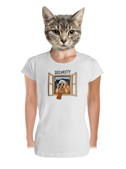 Security babička dámské tričko premium White
