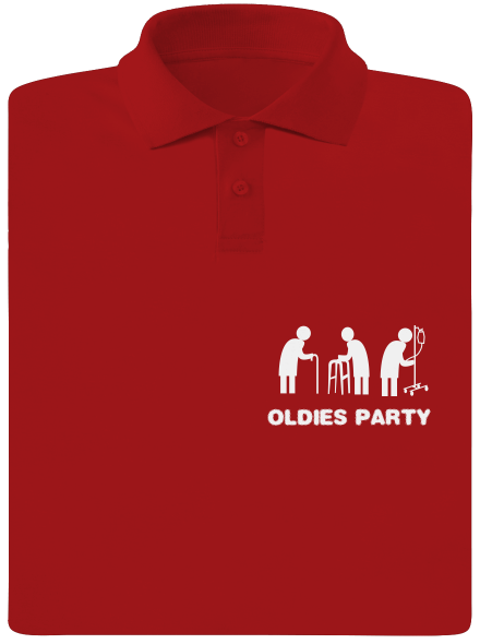 Oldies party pánská polokošile Red Mal