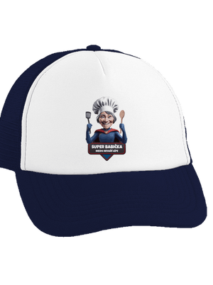Super babička kšiltovka truckerka French Navy cap