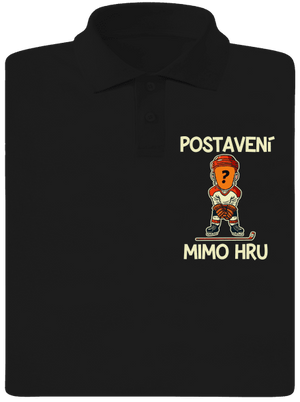 Postavení mimo hru pánská polokošile Black