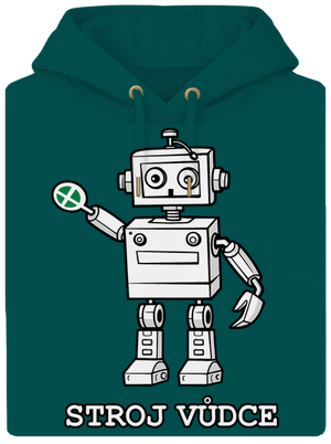 Strojvůdce unisex mikina premium Emerald Green