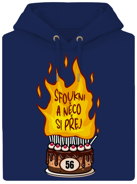 Sfoukni svíčky unisex mikina premium Navy