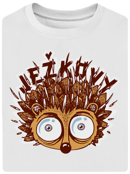 Ježkovy voči unisex tričko oversized White