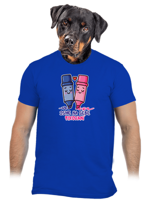 Jsme fixovaní pánské tričko Royal Blue