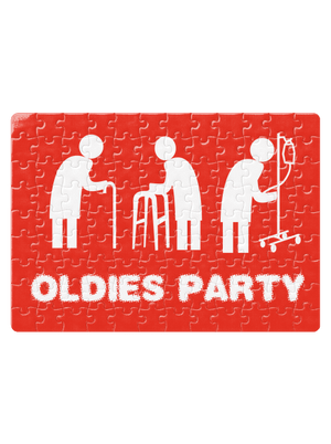 Oldies party puzzle White