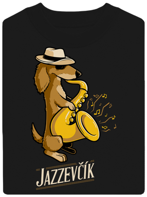 Jazzevčík unisex mikina bez kapuce Black