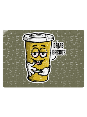 Dáme brčko? puzzle White