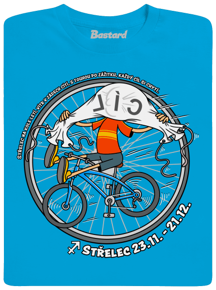 Cyklistický horoskop: Střelec dětské tričko Atoll