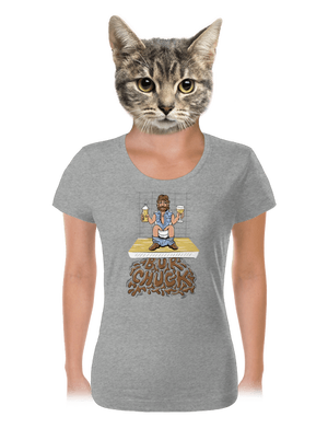 BurChuck dámské tričko Dark Gray Melange