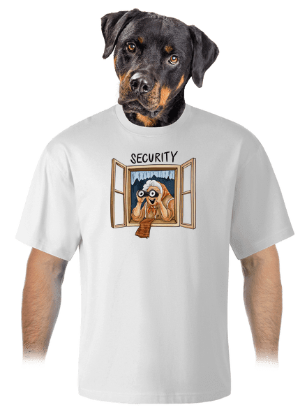 Security babička unisex tričko oversized White