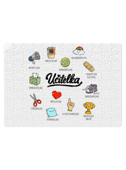 Učitelka puzzle White