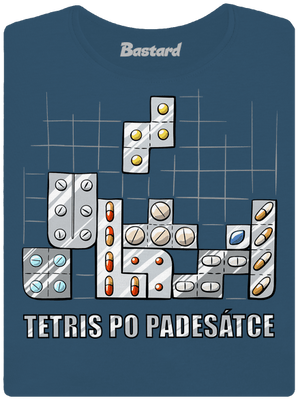 Tetris po padesátce  dámské tričko premium Petrol Blue