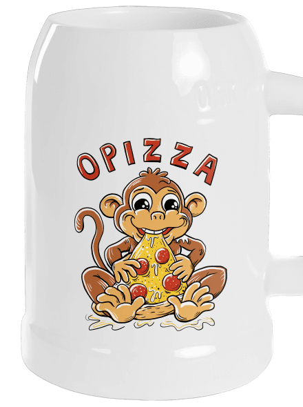 Opizza půllitr White