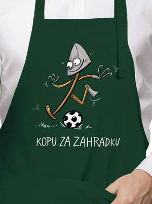 Kopu za zahrádku  zástěra Bottle Green