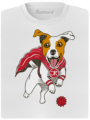 Jack Russell dámské sportovní tričko White