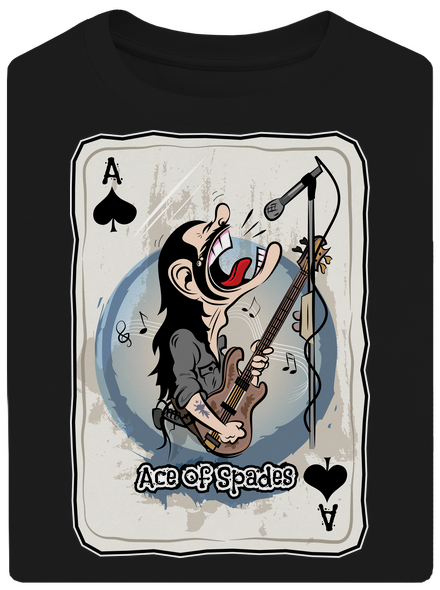 Ace of Spades unisex tričko oversized Black