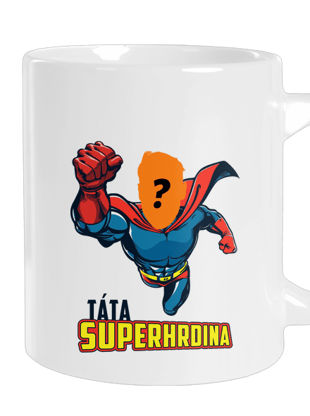 Táta superhrdina velký hrnek White