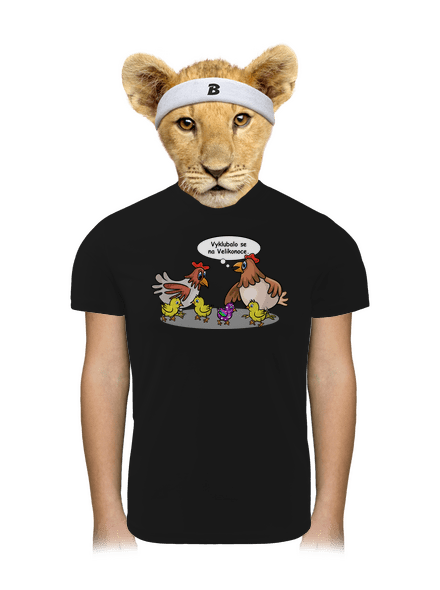 Velikonoční kuře dětské sportovní tričko Black
