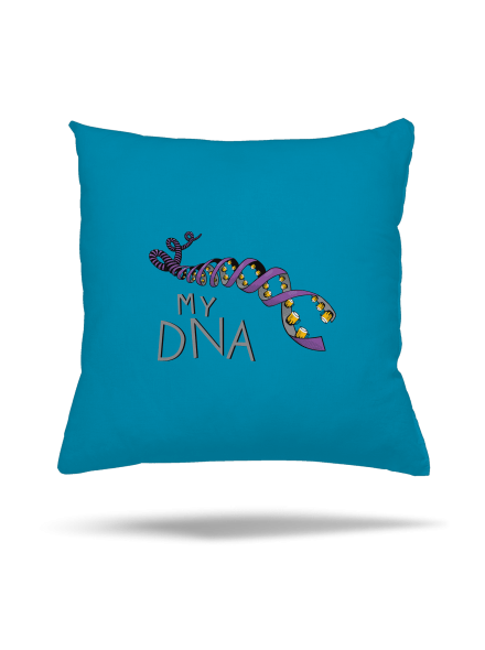 My DNA polštář Blue Turquoise