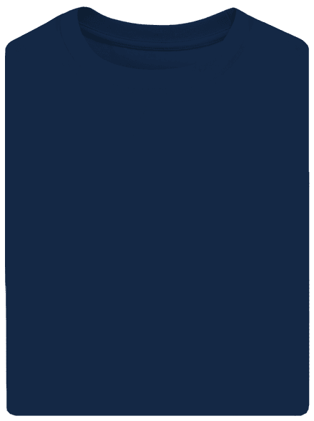 Bez potisku unisex tričko oversized Midnight Blue