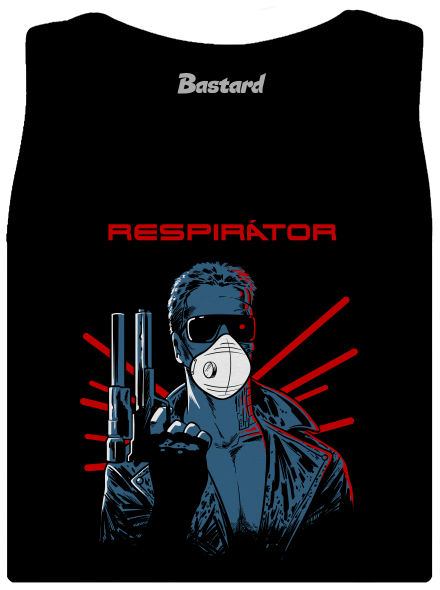 Respirátor dámské tílko klasické Black