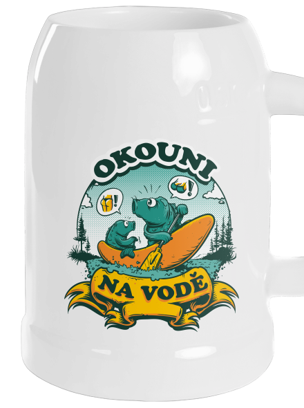 Okouni na vodě půllitr White