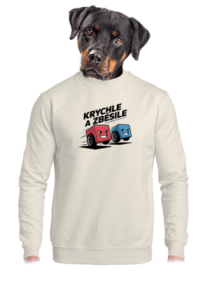 unisex mikina bez kapuce