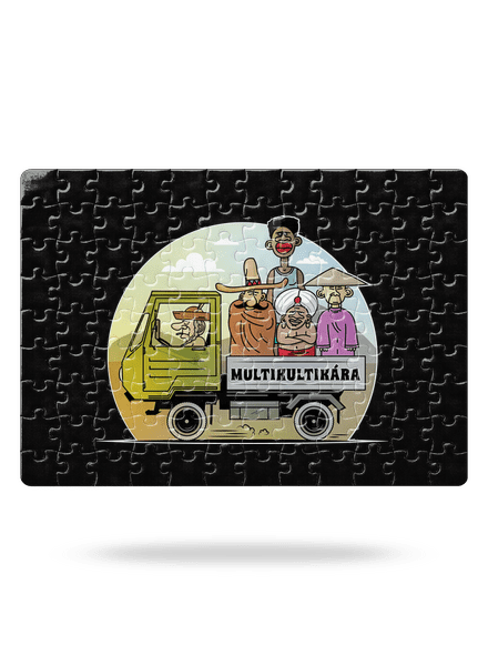 Multikultikára puzzle White