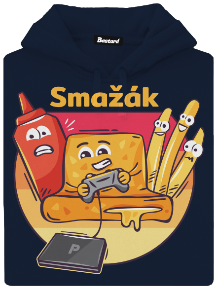 Smažák pánská mikina klokanka Navy