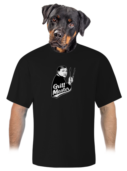 Grill master unisex tričko oversized Black