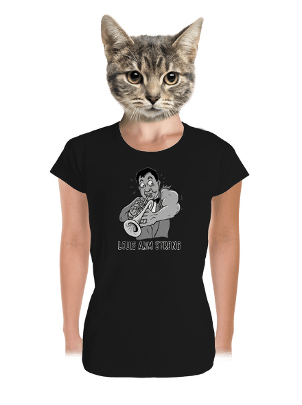 Louis Armstrong dámské tričko premium Black