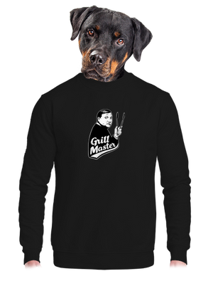Grill master unisex mikina bez kapuce Black