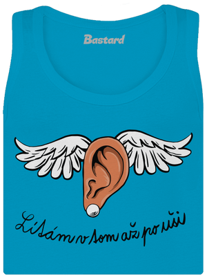 Až po uši dámské tílko klasické Blue Atol