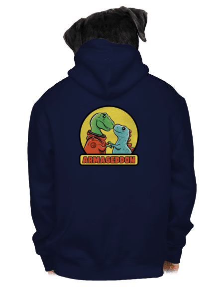 Armageddon pánská mikina na zip Navy