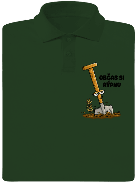 Občas si rýpnu pánská polokošile Bottle Green Mal