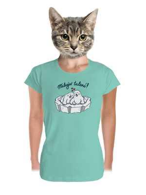 Miluju tulení dámské tričko premium Mint Mal