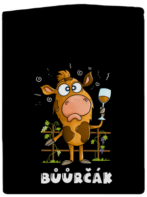 Bůůrčák pánská mikina na zip Black