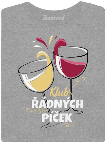 Klub řádných píček dámské tričko Dark Gray Melange