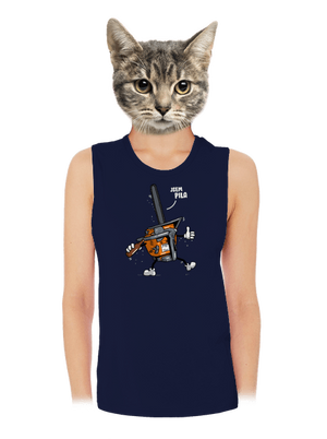 Jsem pila dámské tílko volné Navy