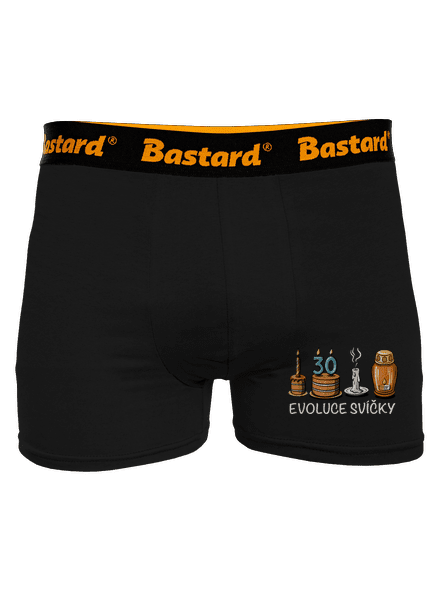 Evoluce svíčky boxerky Black