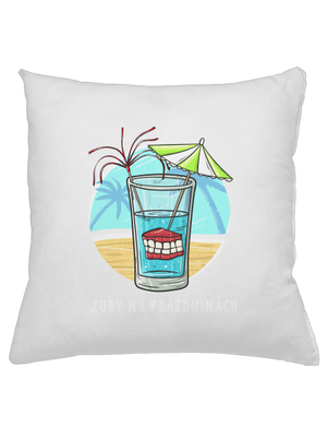 Zuby na prázdninách polštář White