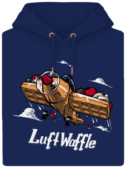 Luftwaffle unisex mikina premium Navy
