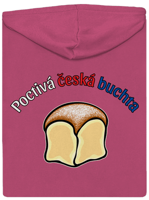 Poctivá buchta a klobása dámská mikina na zip Magenta